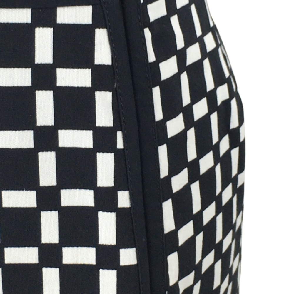 White House Black Market Full Side Zipper Geometric A-Line Midi Skirt size 6 - Picture 6 of 10